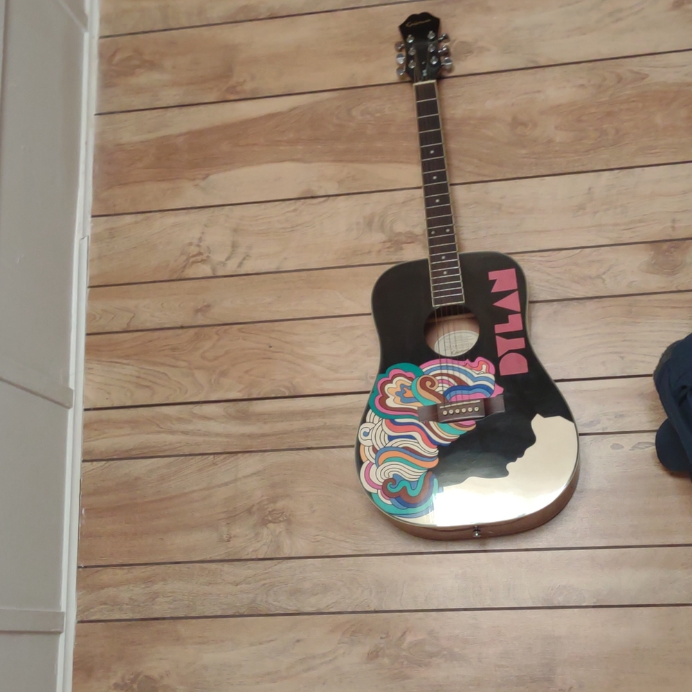 Hand painted guitar
